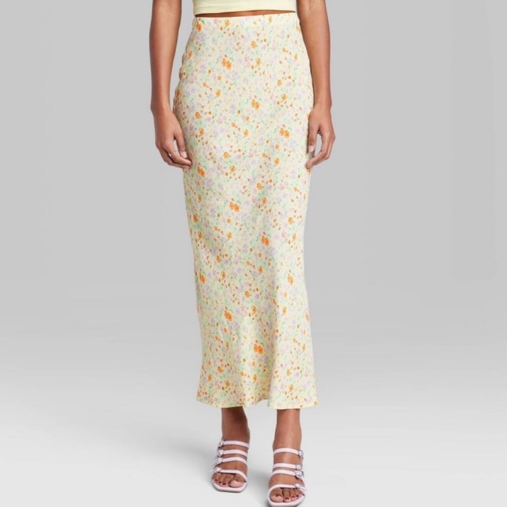 NWT Wild Fable Floral Maxi Skirt Size Large